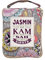 History & Heraldry Design Top Lady Tasche: Jasmin/Einkaufstasche, Strandtasche, Sporttasche, Blumenmuster/vielseitig, praktisch, personalisiert mit Name und Spruch