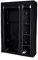 dibea Faltbarer Stoff-Kleiderschrank 175x110x45 cm, schwarz