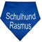 Hundehalstuch Schulhund mit Namen