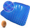 SHD Handels GmbH SHD Orthopädisches Gel Sitzkissen 40x38cm Steissbein Gelsitzkissen, Gelkissen - innovativer Honigwaben Wabenstruktur und rutschfestem Bezug für Auto, Büro- & Rollstuhl blau/grau
