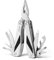 RICHARTZ GRIP tool | Multitool mit 10 Funktionen inkl. Zange & Allzweckklinge | Edelstahlgriffe mit schwarzen Kunststoffeinlagen | Sicher arretierbares Multitool Werkzeug inkl. Gürteltasche