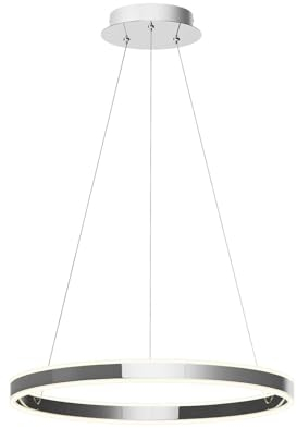 Lucande LED Lyani dimmbar (Modern) in Chrom aus Metall (1 flammig,) Wohnzimmerleuchte