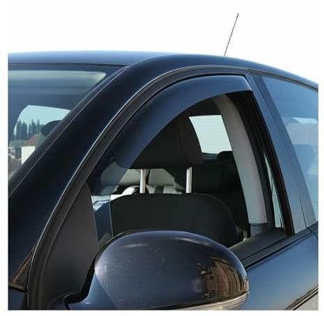 OMAC Windabweiser Regenabweiser kompatibel mit Opel Grandland X 2016-2025 Dunkel Acryl 2tlg