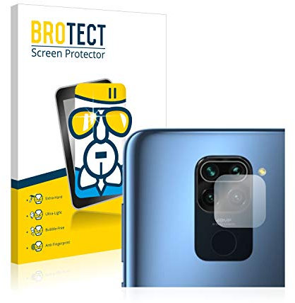 brotect Protection Écran Verre pour Xiaomi Redmi Note 9 (Caméra UNIQUEMENT) Film Protecteur Vitre 9H [Anti-Rayures, Transparent]
