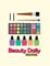 Beauty Daily Routine: Makeup Ideas Routine, Planner Manicure Ideas, Tracker Skin Care, Makeup / Facial, Hair Products Inventory, Wish List, Notebook 8.5x11 Paperback