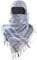 Luxns Militärischer Shemagh Taktischer Wüsten-Schal / 100% Baumwolle Keffiyeh Schal Wrap für Damen und Herren, Weiss/opulenter Garten, Einheitsgröße