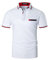 LIUPMWE Herren Poloshirts Kurzarm Baumwolle Polo Shirts Polohemd Männer Slim Fit Golf T-Shirt Mit Taschen S-XXL,L,Weiß