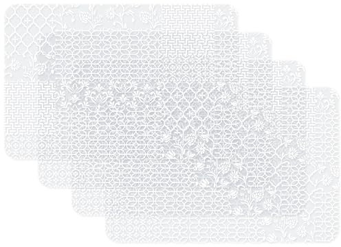 Venilia tovagliette set di 4 Cocoon, per sala da pranzo, sottobicchieri, tovagliette, biancheria da tavola, per alimenti, 45 x 30 cm