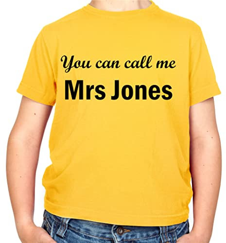You Can Call Me Mrs Jones - Childrens/Kids Crewneck T-Shirt - Daisy - S (5-6 Years)