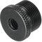 sourcing map Mic Stand Adapter 1/4 Female to 5/8 Male Thread Aluminum Alloy Mic Screw Adapter for Microphone Tripod Stand Black
