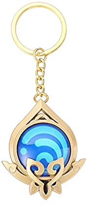 Genshin Leuchtende Schlüsselanhänger Spielzeug Impact Sumeru Hydro Schlüsselanhänger Gold Spielfigur Schlüsselanhänger Anhänger Schlüsselanhänger Genshin Charakter Cosplay
