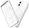 RhinoShield Case kompatibel mit [iPhone 12 mini] | SolidSuit - MagSafe-kompatibel -Stoßdämpfende & schlanke Schutzhülle mit Premium Finish - 3.5 Meter Fallschutz - Klassik Weiß