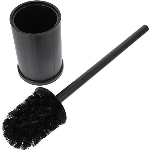 Alipis 1 Satz Klobürste Silikonschrubber Halter Aus Silikon Silikonhalter Schwarzes Kostüm Reinigungszubehör Rundbürsten Rostfreier Edelstahlreiniger Plastik Toilette Kolben