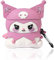 Viwind AirPods 1 2 Hülle Silikon Anime,Funny Cute 3D Cartoon Weiches Airpods 1 2 Gen Schutzhülle und Haut Case Cover mit karabiner,Kabelloses Laden&Stoßfeste-Pink Kuromi