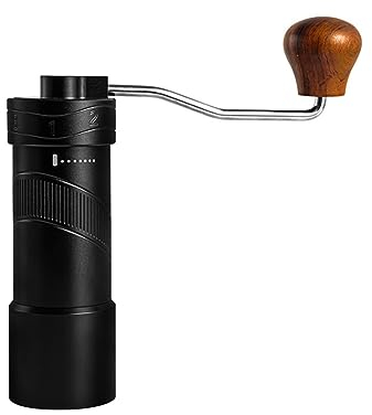 ISTOVO Macinino da caffè manuale in acciaio inossidabile macinino per chicchi di caffè fatto a mano per cucina ufficio macinino da caffè - Nero