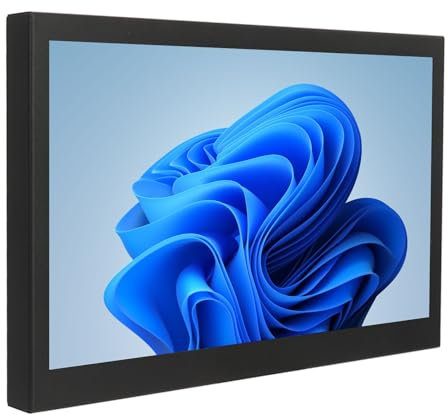 Moniteur Portable IPS 10 Pouces avec Interface Multimédia HD, Deux Haut-parleurs, écran Miroir, Forte compatibilité pour Ordinateur Portable, Ordinateur et Appareils de Jeu,