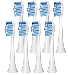 REDTRON Zahnbürstenköpfe mit Philips Pro Results, 8er Set Ersatzbürstenköpfe für FlexCare, ProtectiveClean, HealthyWhite, EasyClean und PowerUp,Weiß