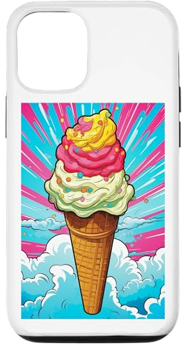 Carcasa para iPhone 15 Helado de gofrera helado helado helado arte pop art vintage retro helado helado