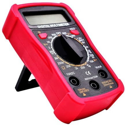 Digitales Multimeter, AC/DC Spannungsprüfer, Taschenmultimeter mit präzisem LCD-Display, Batteriespannungs-Multimeter mit Temperatursensor, Durchgangsprüfer für Kontinuität von