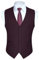 HISDERN Gilet da uomo viola scuro Gilet da matrimonio formale Gilet classico da festa Tuxedo con tasche alla moda Regular Fit XS