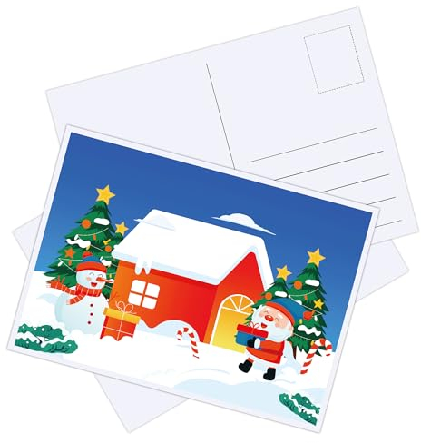 JIANTA Postkarten Blanko Karten A6 Karteikarten Weiß 100 Blatt 300g Dickes Papier für Postkarten Grußkarten Einladungskarten zum Bedrucken - 148x105 mm