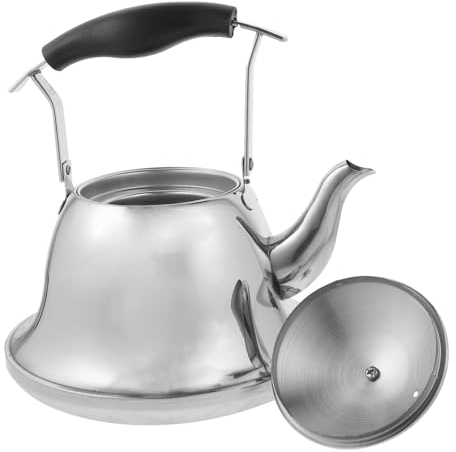 Hervidor de agua hirviendo, hervidor de agua de acero inoxidable, contenedor de agua de Metal, tetera que ahorra tiempo, 1 ud.
