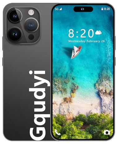 Gqudyi Cheap Smartphone I15 Pro Max,4G,6.54-inch HD Big Screen,Android 10,free Unlocked Phone,6GB RAM 128GB ROM/With 128GB SD Card,5000mAh Battery,dual SIM,22MP Camera(Color:Black)