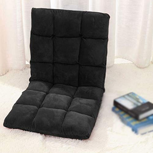 Loungesessel, Klappbares Lazy Sofa im Boden, Balkon, Erkerfenster, Freizeit, beinloses kleines Schlafsofa, Rückenlehne, Stuhl, Leinen