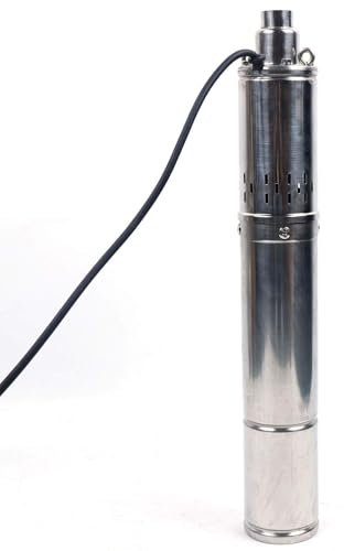 3.5 Zoll Tiefbrunnenpumpe 230V 500W Edelstahl Tauchpumpe 2000L/H Brunnenpumpe Max. Förderhöhe 100m Wasserpumpe Rohrpumpe Für industrielle