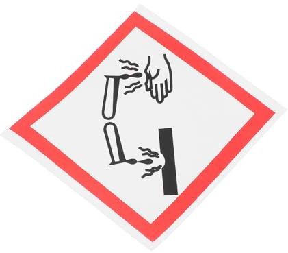 CIYODO Corrosive Label Adhesive Sticker Safety Sign for Industrial Use Hazmat Placard Warning Sign Oil Resistant