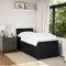 IKAYAA Boxspringbett 90 x 200 mit matratze und Topper Bett 90 x 200 mit matratze und lattenrost Polsterbett Einzelbett Schlafzimmer-Schwarz-90 x 200 cm