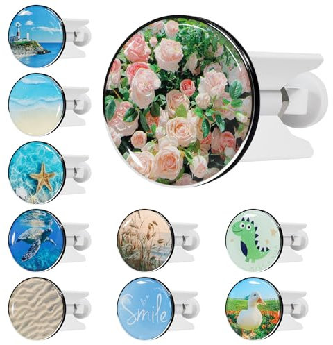 kurkip Universal Waschbeckenstöpsel 40mm Chrom Abflussstopfen – aus Messing, Einstellbare Gummi Stöpsel Waschbecken, Geeignet für Alle Waschbecken und Bidets, Rostfrei & Dicht, Rosa Rose