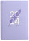 Mokassy Diario 2024 A5 Diario A5 Agenda Giornaliera Notebook per Regalo di Natale Diari Regalo di Compleanno per il 2024 Viola Durevole Ca. 14,5 X 21 cm