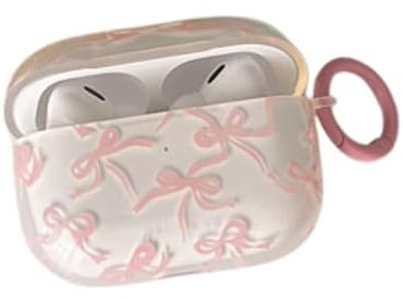 Lilbitty Airpods Pro 2 Hülle Mit Schmetterlingsdesign, Silikonhülle In Transparent Pink Mit Lanyard Und Reinigungsbürste, Schutzhülle Für Mädchen