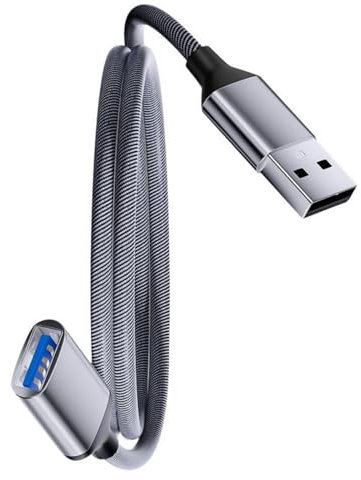 PLCPDM USB3.0 Extension Cable Extender Wire Line Compatible For Keyboards USB Hard Disk Printers 1m/2m Long