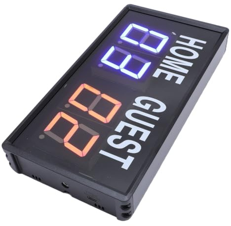 VELATEMOR Elektronische Basketball Anzeigetafel mit Fernbedienung, Tragbare Digitale LED Anzeigetafel für Volleyball Badminton Spiele