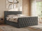 MKS MEBLE Boxspringbett 200x200 mit Bettkasten,Bett mit Matratze H3, Boxspringbett 200x200 mit Topper - Miren Duo - Dunkelgrau Velvet - H3