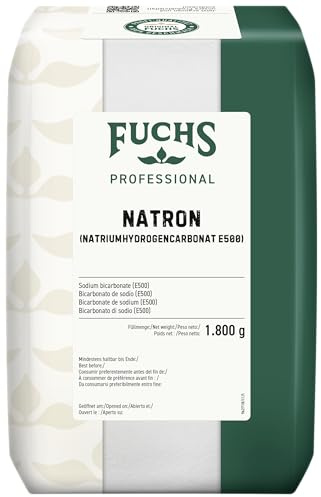 Fuchs Professional - Natron 1,8 kg Beutel | Küchenallrounder | Einsetzbar als Backtriebmittel, Spülmittel, zum Neutralisieren von Gerüchen und Reinigen von Abflüssen
