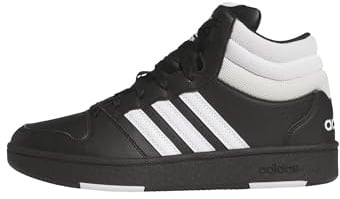 adidas Unisex Hoops Mid Classic Shoes, Core Black/FTWR White/Orbit Grey, 44 2/3 EU