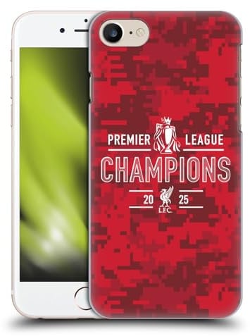 Head Case Designs Officially Licensed Liverpool Football Club Digital Camouflage 2025 Premier League Champions Hard Back Case Compatible With Apple iPhone 7/8 / SE 2020 & 2022