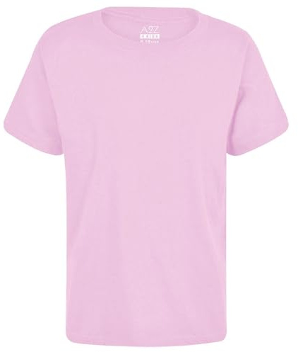 A2Z 4 Kids Boys Cotton T-Shirt Plain - Boys PL T Shirt Baby Pink 13