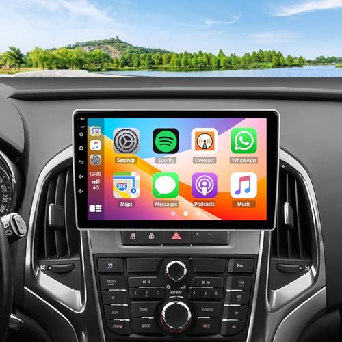 ikasus 2G+64G Android Autoradio für Opel Astra J/Buick Excelle 2010-2014 9 Zoll Autoradio mit Wireless Carplay Android Auto Navi GPS WiFi Mirror Link Bluetooth FM/RDS/SWC Rückfahrkamera