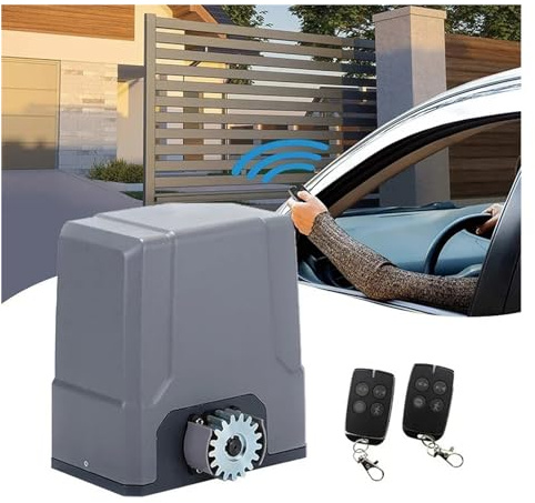 Abridor de Puerta, Kit de carga con energía Solar 24V CC, abridor Motor puerta corredera, operadores automáticos, 500KG/800KG batería