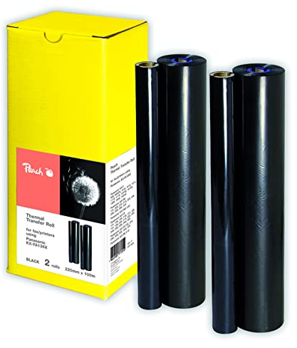 Peach Thermal Transfer Rollen kompatibel mit Thermal Transfer Rollen Panasonic KX-FA136X