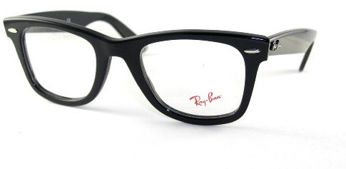 Ray-Ban Rayban Unisex-Erwachsene 0RX 5121 2000 50 Brillengestelle, Schwarz (Black)