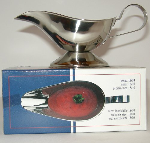 Saucière - inox - 11x6cm - profondeur 4cm - qualité supérieure