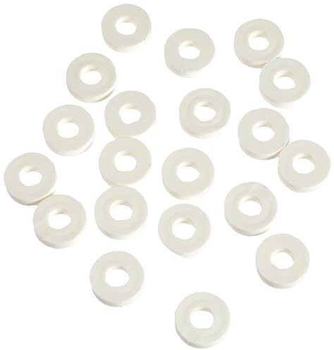 Alberts 338657 Manguito de ajuste, Plástico, Plástico, blanco, 20 x 5 mm, Juego de 20