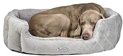Nobby Komfort Bett oval CENO grau / grau L x B x H: 55 x 50 x 21 cm