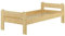 Erst-Holz Einzelbett Bettrahmen 90x200 Bett Kiefer Natur Massivholzbett Futonbett Rollrost 60.39-09