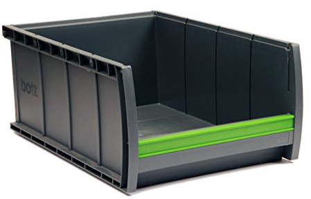 bott Sichtlagerkasten bottbox 2.4.165 mit Beschriftungsclip, 6 Stück, 264 x 398 x 165 mm, 13022050.19